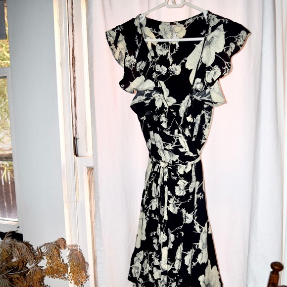 free people black wrap dress